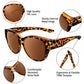 🎉LIMITED SALE：ONLY $16.99!!😎UV400 Protection Fit Over Glasses Sunglasses