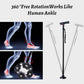 🦯LIMITED-TIME 50% OFF! 💡 Multifunction Folding Walking Cane – Built-In Light, Emergency Alarm, Quad Base & 5-Level Height Adjustment✨