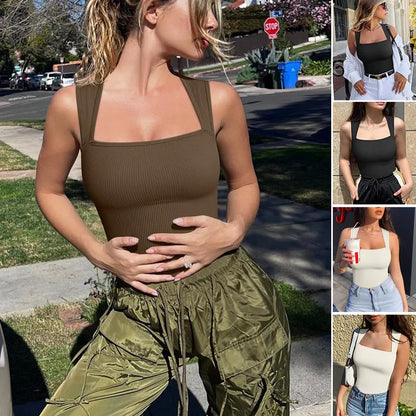 【😍Hot Sale 50% 😍】Sleeveless Tummy Control Tank Tops Bodysuits