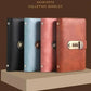 💞100-Transparent-Pocket Currency Collectors Album, Top-Grade PU Leather, Password Lock, Durable Material, High Clarity Transparent Sleeves, Banknote Binder, Gift-Ready Office Accounting Supplies for Gift Use🎁
