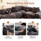 🛋️🧸 Soft, scratch-free plush sofa covers - Skin-friendly, pet-friendly and easy to care for (different sizes and colors)!