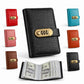 💞100-Transparent-Pocket Currency Collectors Album, Top-Grade PU Leather, Password Lock, Durable Material, High Clarity Transparent Sleeves, Banknote Binder, Gift-Ready Office Accounting Supplies for Gift Use🎁