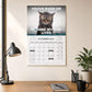 🗓️PISSED-OFF CATS😼💢2027 Wall Calendar - Funny Gift for Cat Lovers