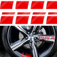Car Wheel Rim Reflective Stripes Decal