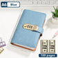 💞100-Transparent-Pocket Currency Collectors Album, Top-Grade PU Leather, Password Lock, Durable Material, High Clarity Transparent Sleeves, Banknote Binder, Gift-Ready Office Accounting Supplies for Gift Use🎁