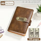 💞100-Transparent-Pocket Currency Collectors Album, Top-Grade PU Leather, Password Lock, Durable Material, High Clarity Transparent Sleeves, Banknote Binder, Gift-Ready Office Accounting Supplies for Gift Use🎁