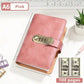 💞100-Transparent-Pocket Currency Collectors Album, Top-Grade PU Leather, Password Lock, Durable Material, High Clarity Transparent Sleeves, Banknote Binder, Gift-Ready Office Accounting Supplies for Gift Use🎁