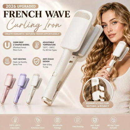 Curl Big Waves Instantly! No-Damage 32mm U-Barrel Curler