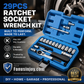 📢📢50% OFF !! ⏰2026 Sale — Over 16,600 Sold!🔧29‑Pcs Ratchet Socket Wrench Kit 🛠️