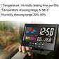 🔥Digital LED Temperature Humidity Monitor Weather Forecast LED Table Alarm Clock