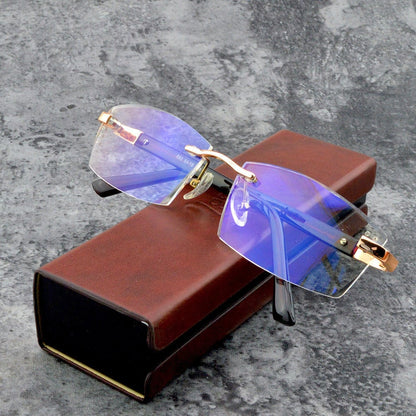 🏆👓Sapphire high hardness anti-blue progressive Far And Near Dual-Use Reading Glasses