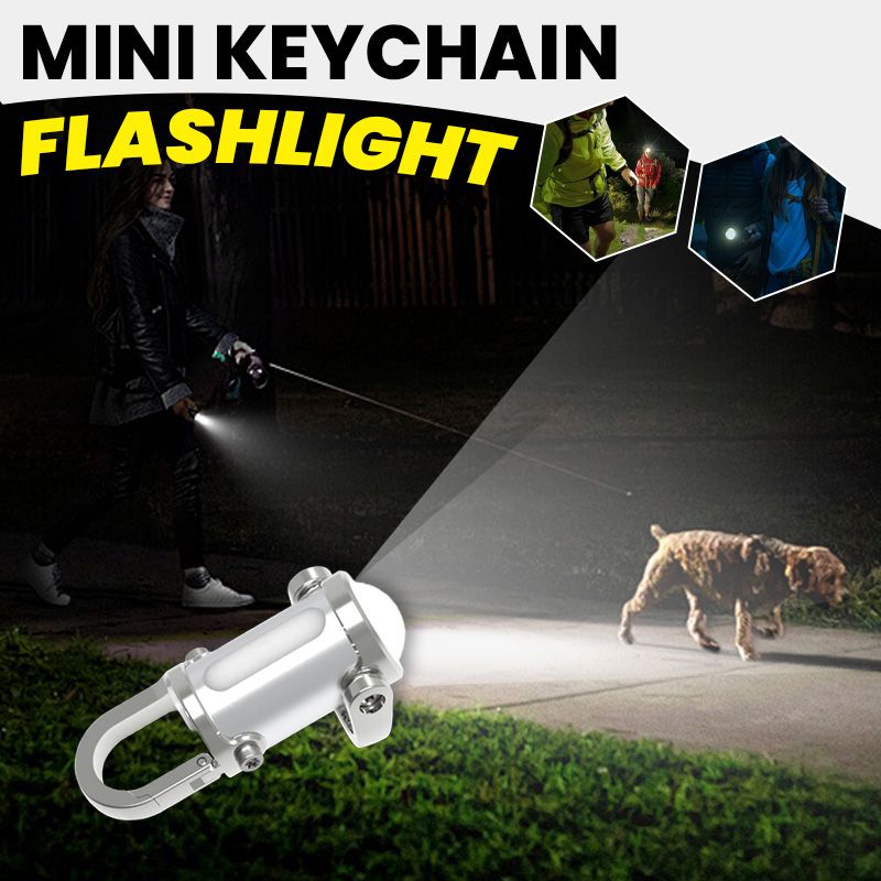 2026 New 2 in 1 Flashlight and Power Bank,1200LM Super Bright Mini Keychain Flashlight Waterproof, Torch,Rechargeable LED Keychain Torch, High Lumens EDC Pocket Flashlights for Hiking, Camping (Black