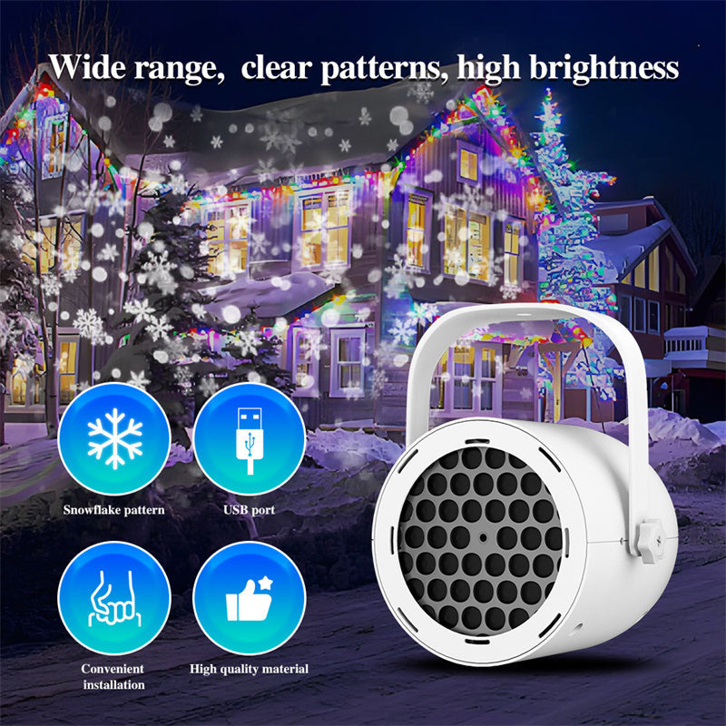 📢LAST DAY SALE ONLY ￡9.99!!🔥🎅【🎁Best Christmas Gift🎁】🎄16-Pattern USB Christmas Projector Light
