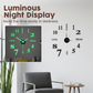 🕒3D DIY Silent Frameless Luminous Wall Clock