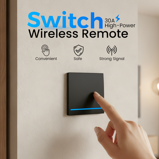 30A High-Power Wireless Remote Control Switch Kit