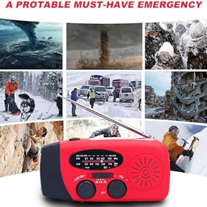 🔥Multifunctionele Draagbare Noodradio op Zonne-energie