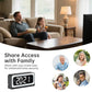 ⚡ Hot Sales 🔥Smart Digital Clock Camera with Dual Band WiFi (5GHz & 2.4GHz) | Home Security & Real-Time Monitoring System