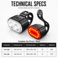 🔦USB Rechargeable Bike Light Set 🚲 Light Up the Road, Ride Home Safe – No Batteries, No Fuss ✨