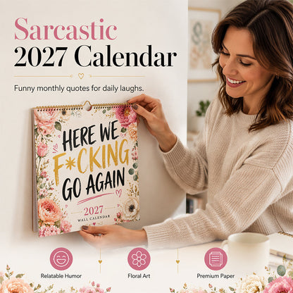🔥Funny 2027 Wall Calendar Calendar for Women