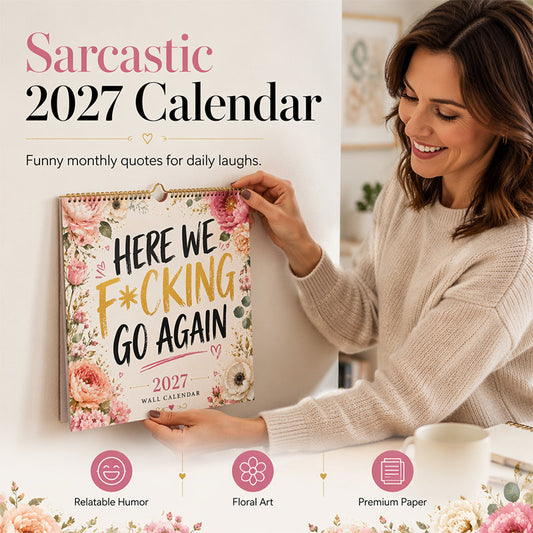 🔥Funny 2027 Wall Calendar Calendar for Women