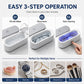 Clean Any Item Instantly! Sonic No-Scrub Portable Ultrasonic Cleaner
