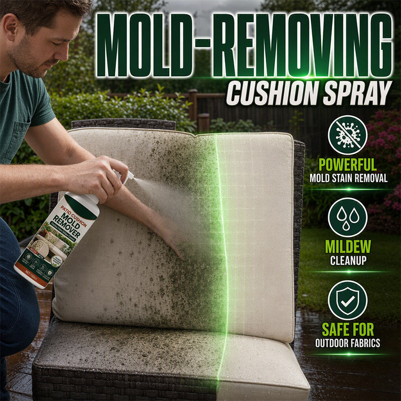 Limited-Time Offer⏰️Remove Cushion Mold Instantly! No-Scrub Gentle Patio Fabric Spray