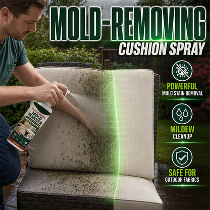 Limited-Time Offer⏰️Remove Cushion Mold Instantly! No-Scrub Gentle Patio Fabric Spray