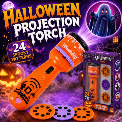 🎃🦇Kids Christmas Halloween Projection Flashlight Toy