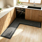 💧 Stop slipping on wet kitchen floors — this L-shaped mat absorbs water and oil fast, stays put, and cushions your feet while you cook. 🏠