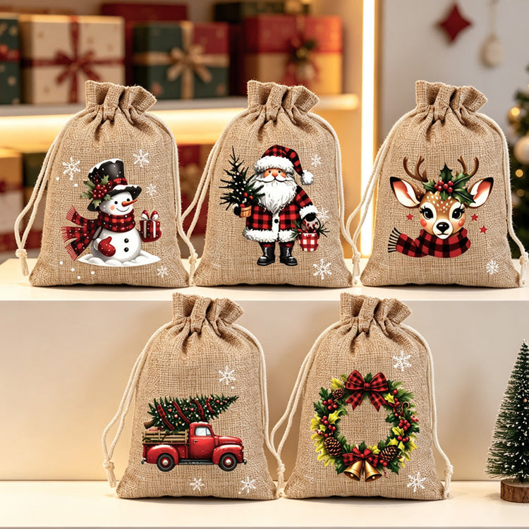 🎅Christmas Drawstring Gift Bags