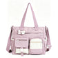 Large Capacity Multi-Pocket Canvas Tote Bag