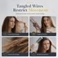 2-in-1 Cordless Electric Hair Straightener & Curling Brush