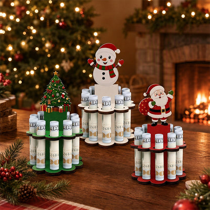 Christmas Wooden Money Holder Decoration