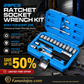 📢📢50% OFF !! ⏰2026 Sale — Over 16,600 Sold!🔧29‑Pcs Ratchet Socket Wrench Kit 🛠️